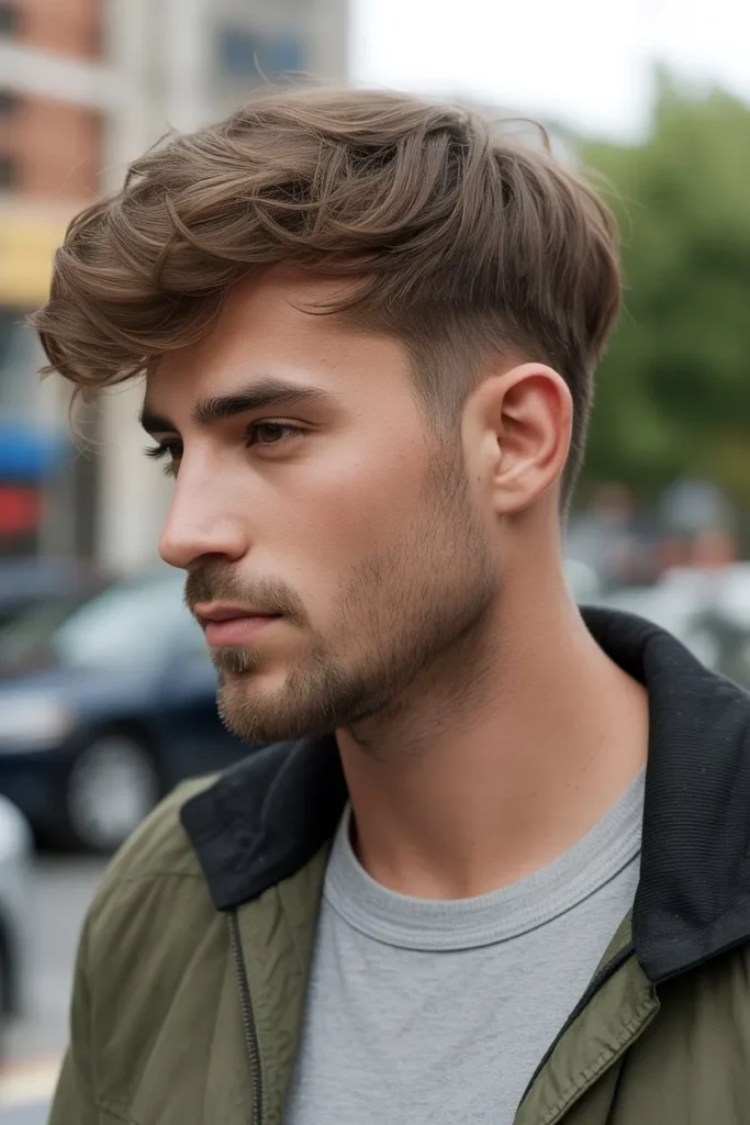 Casual Wolf Cut Men Look with Everyday Style