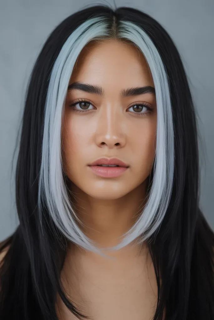 Classic Black and Platinum Money Piece