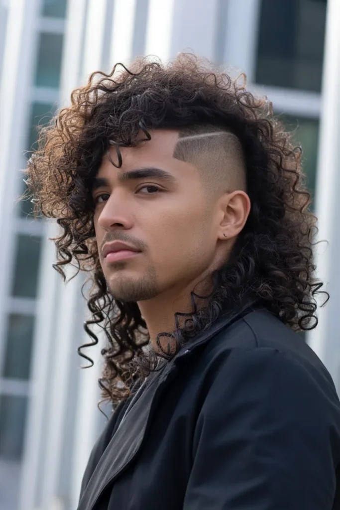 Curly Mohawk for Bold Personality