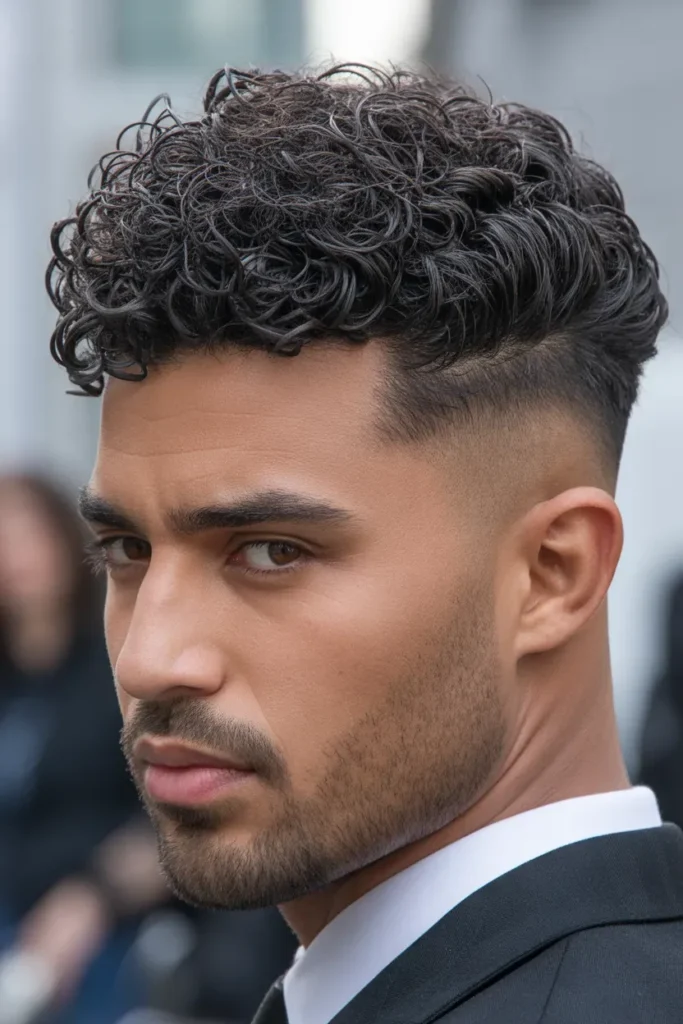 Curly Quiff for Stylish Versatility