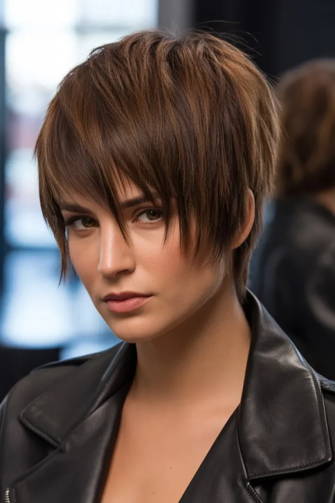 Edgy Short Shaggy Hair with Sharp Layers