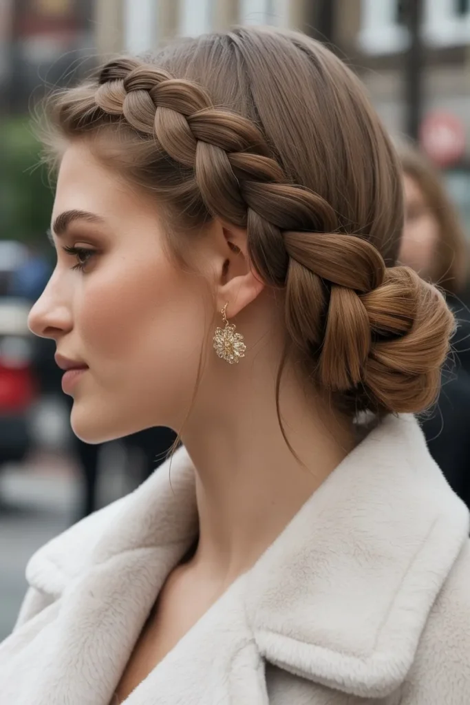 Elegant Evening Winter Hair Braid