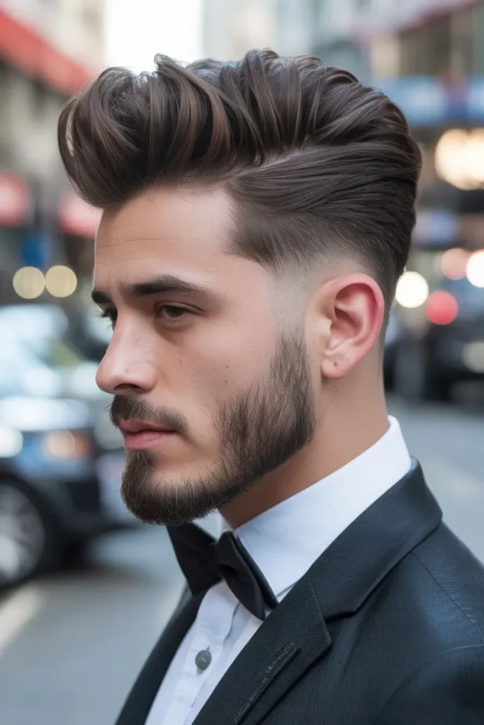 Faded Undercut with Pompadour