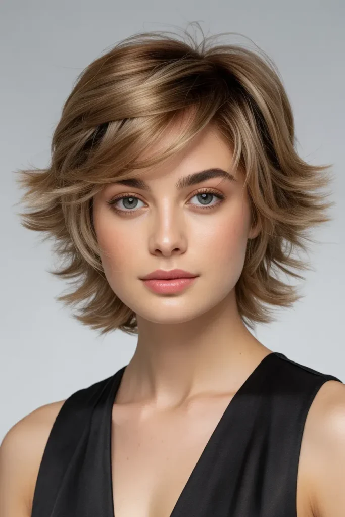 Fluffy Layered Kitty Cut