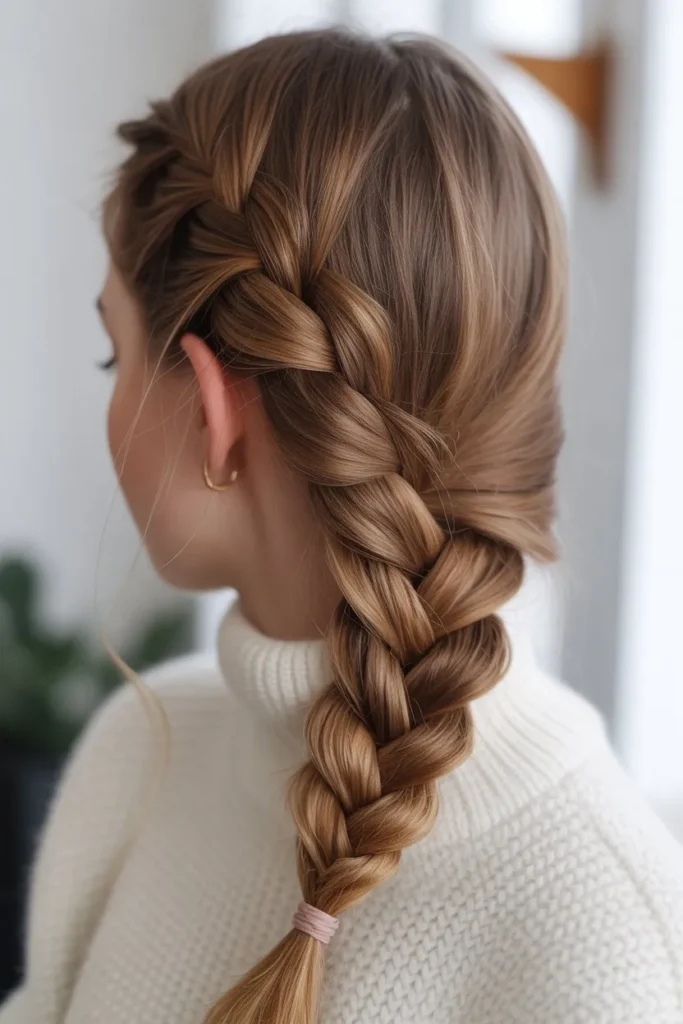 French Winter Hair Braid