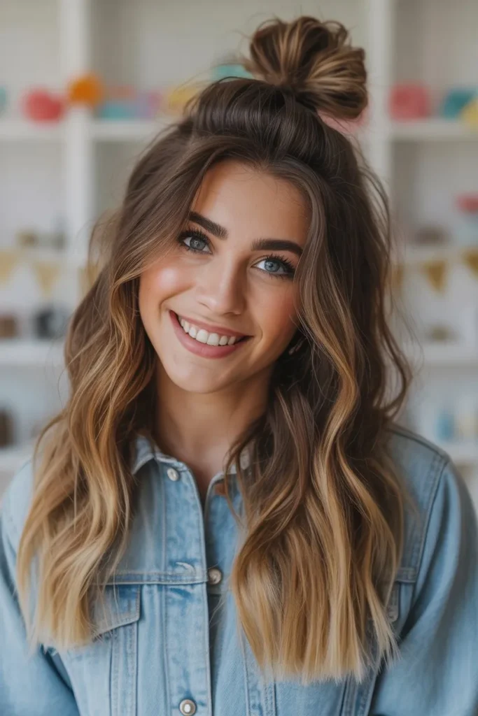 Half Up Twists for a Playful Birthday Look