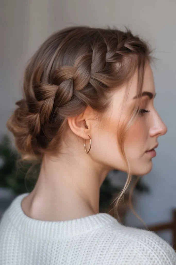 Halo Winter Hair Braid