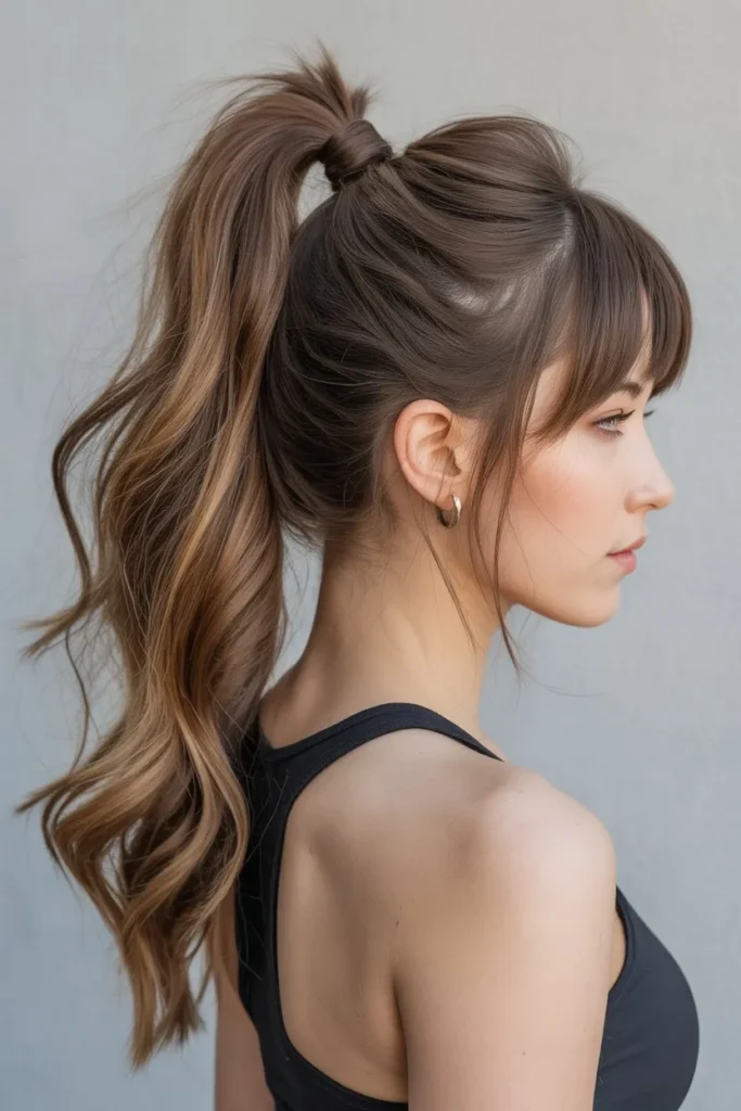 High Ponytail with Volume