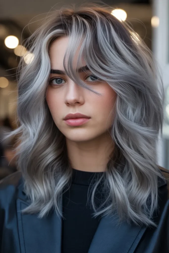 Silver Highlights Icy for a Bold Look