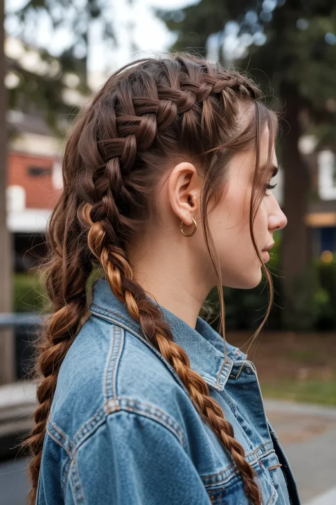 Ladder Braid for Long Hair