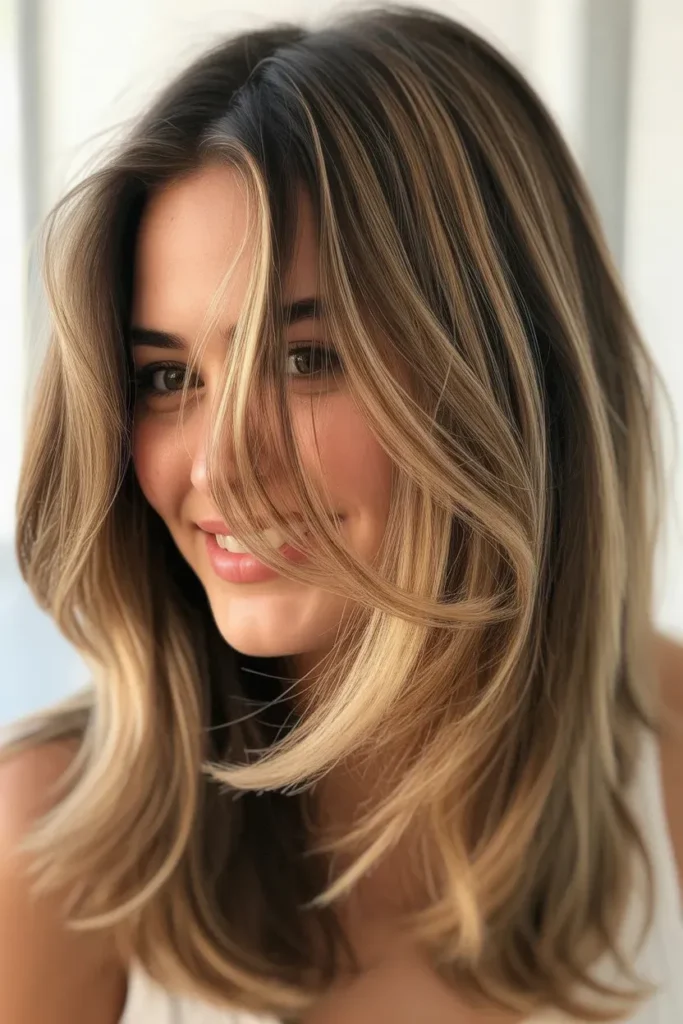 Layered Cut with Soft Sunlit Ends