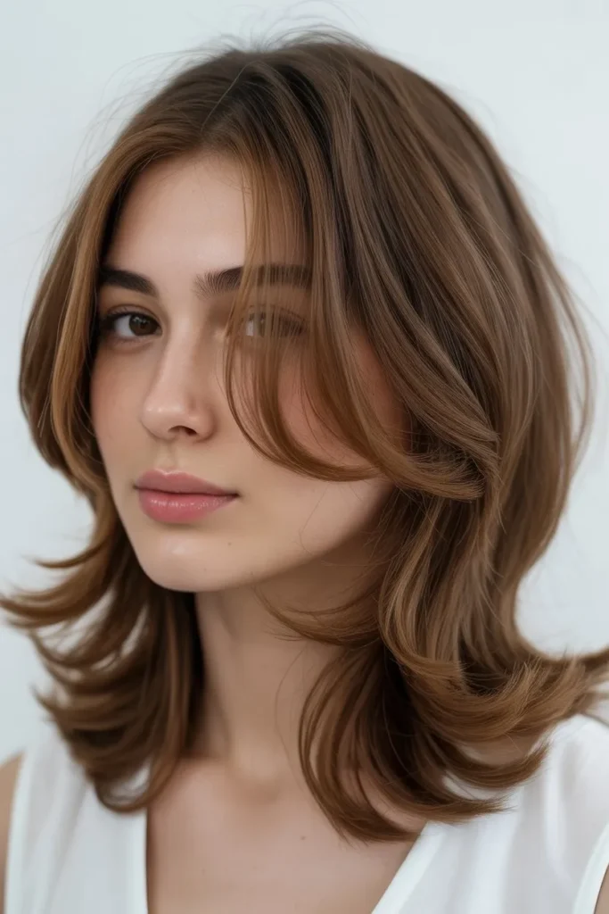 Layered Lob with Face Framing Pieces