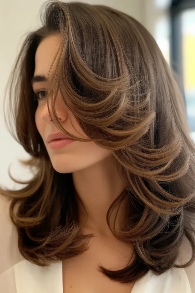 Layered Waves with Side Part