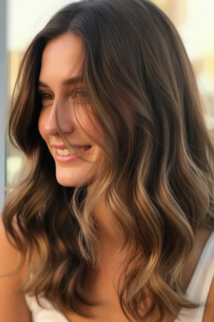 Lived In California Brunette with Subtle Balayage