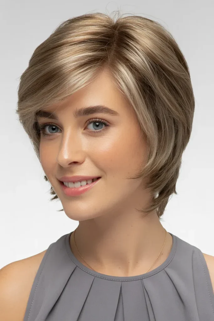 Long Kitty Cut with Face Framing Layers