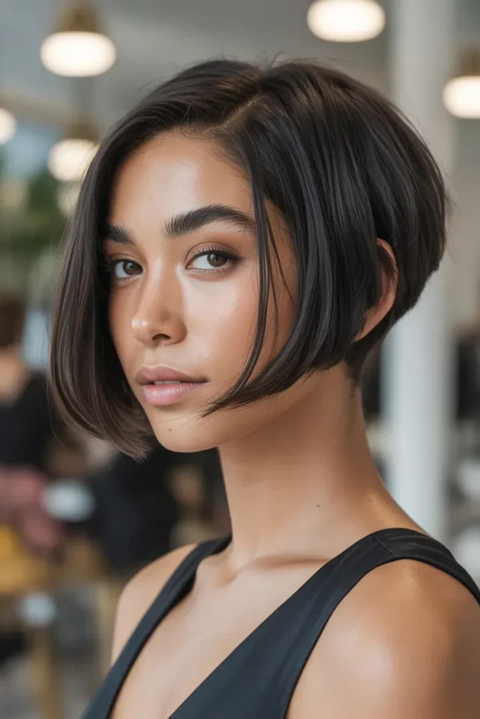 Long Bob with Blunt Ends