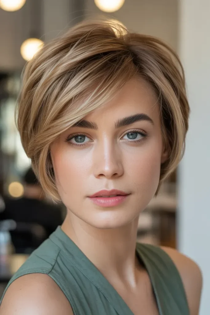 Long Pixie Bob with Crown Volume