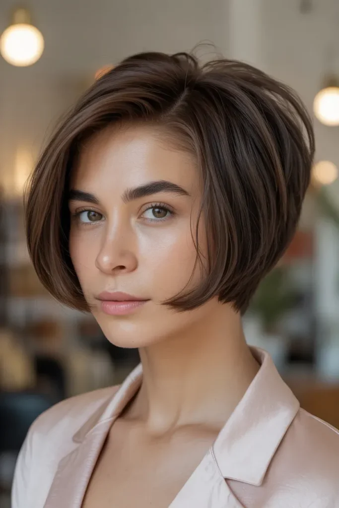 12. Long Bob with Stacked Back