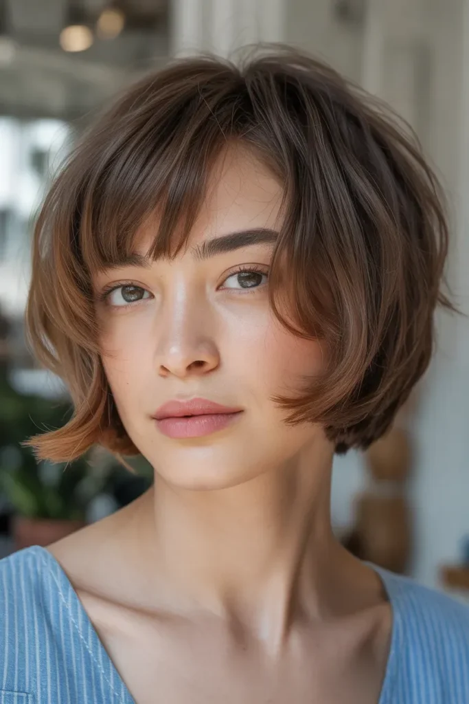 Long Pixie Bob with Wispy Bangs