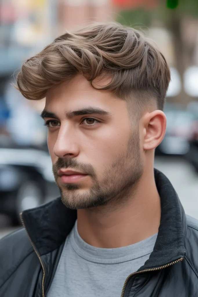 Low Maintenance Wolf Cut Men Look