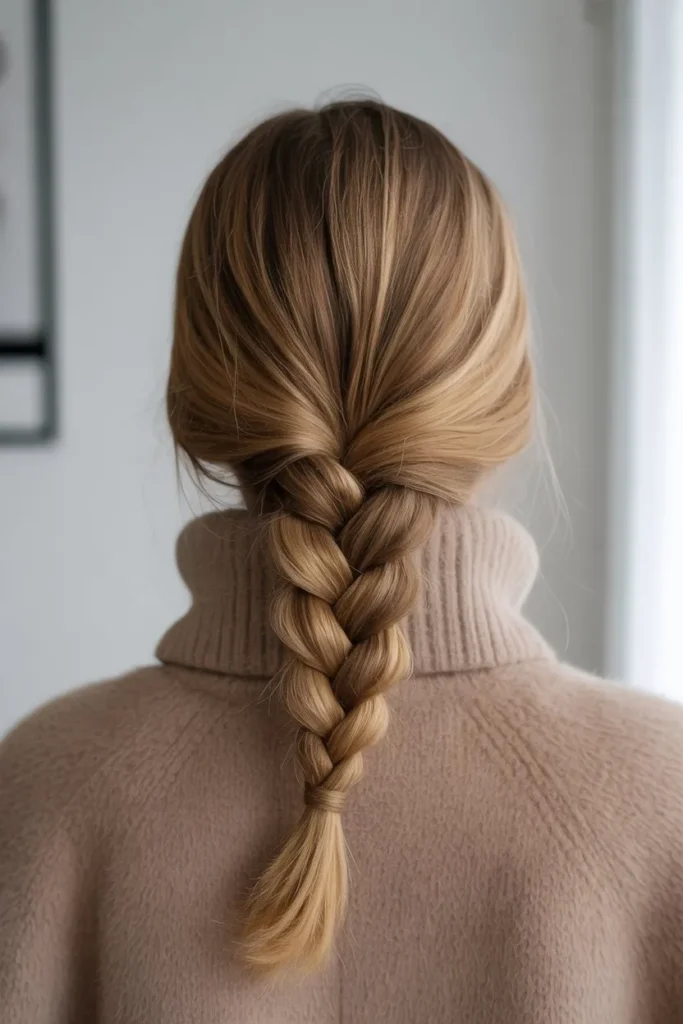 Low Winter Hair Braid