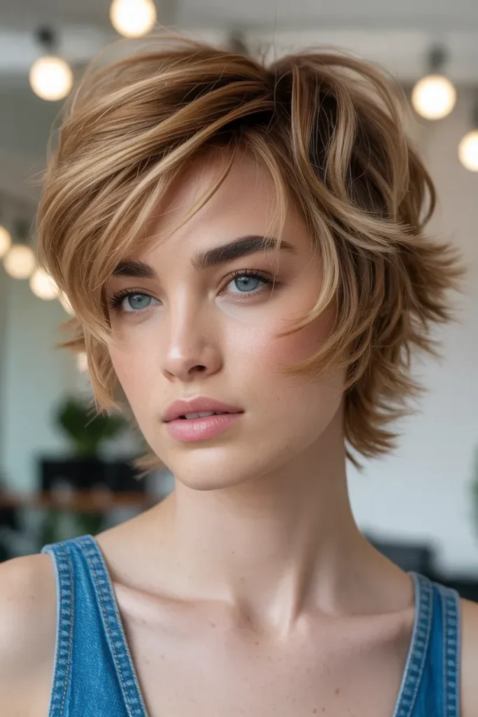 Messy Chic Kitty Cut