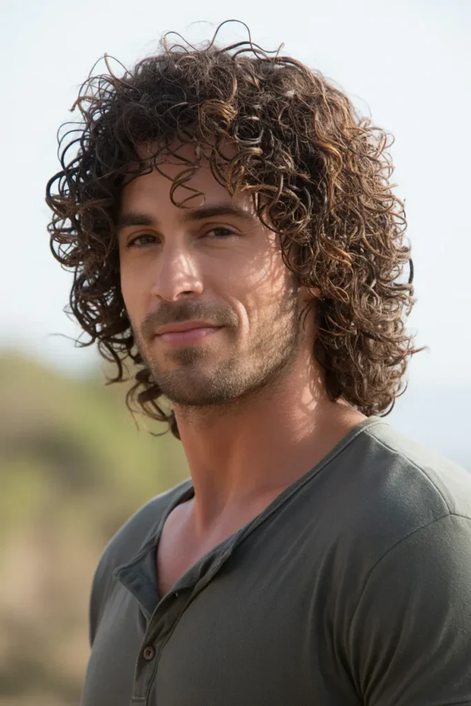 Messy Curly Hair for Effortless Charm