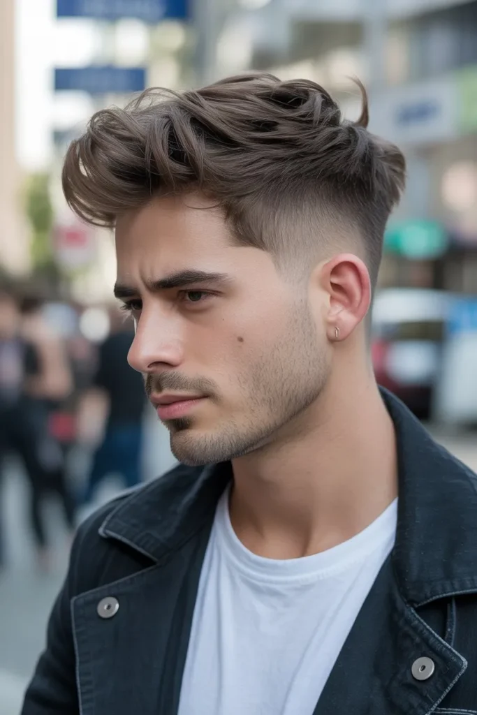 Messy Faded Undercut for a Casual Look