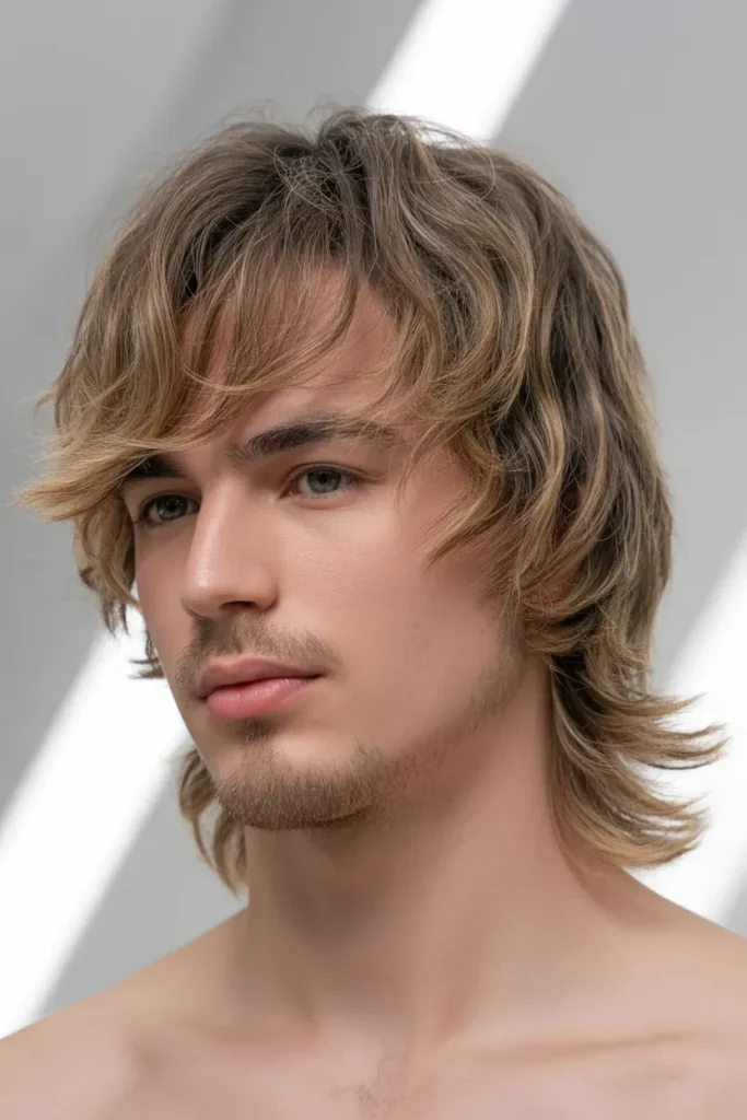 Messy Subtle Mullet with Effortless Edge
