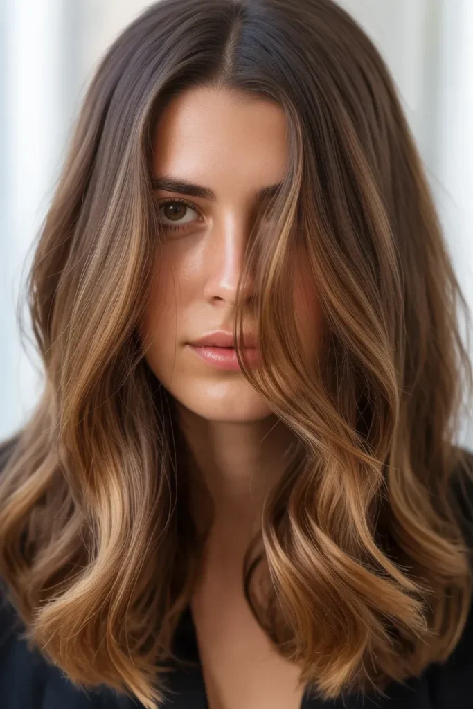 Natural Brunette with Soft Golden Glow