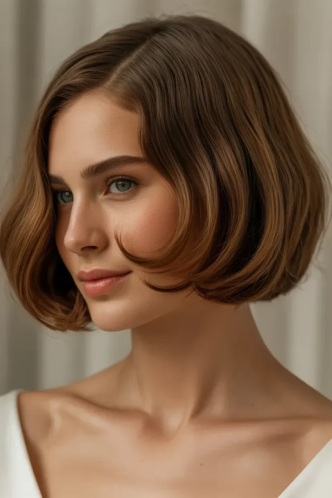 Old Money Bob With Deep Side Part