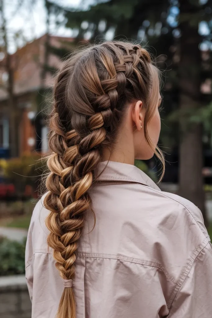 Pull Through Braid for Long Hair