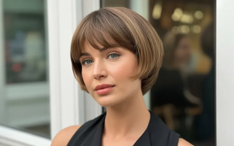 Short Wolf Cut With Curtain Bangs