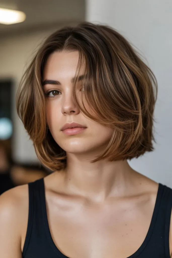Shoulder Length Haircut With Defined Layers