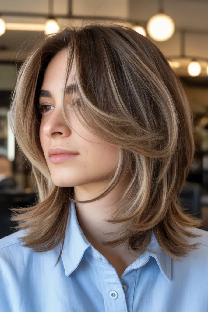 Shoulder Length Haircut With Layered Ends