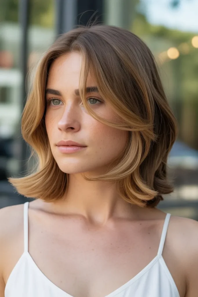 Shoulder Length Haircut With Subtle Layers