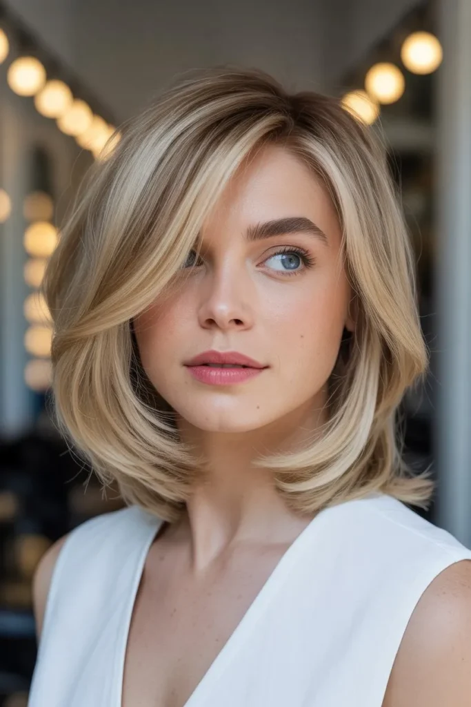 Shoulder Length Haircut With Timeless Layers