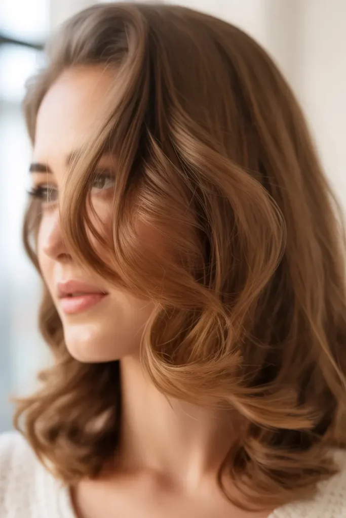 Side Parted Loose Waves