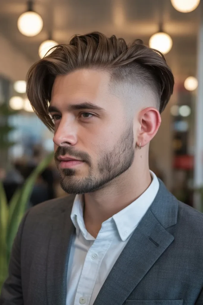 Side Swept Faded Undercut