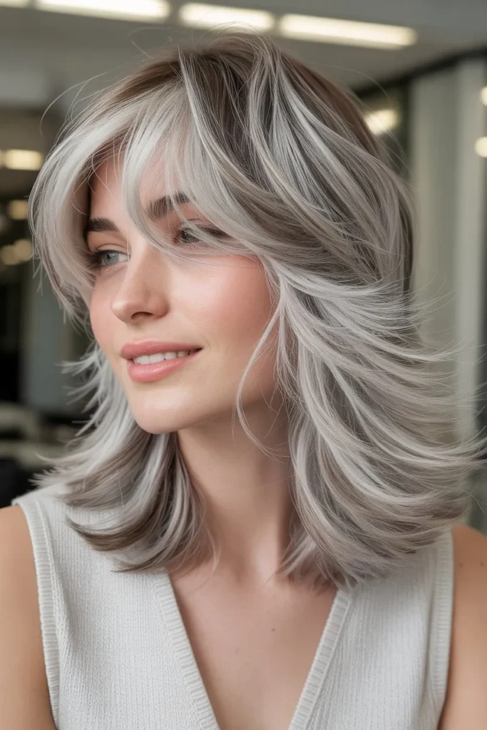 Silver Highlights with Feathered Layers