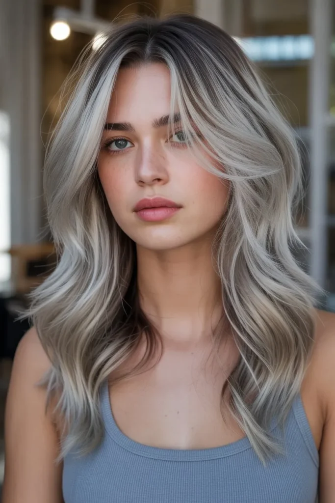 Silver Highlights with Natural Blend