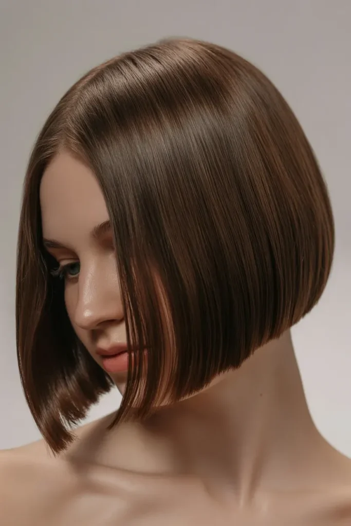 Sleek Center Part Old Money Bob