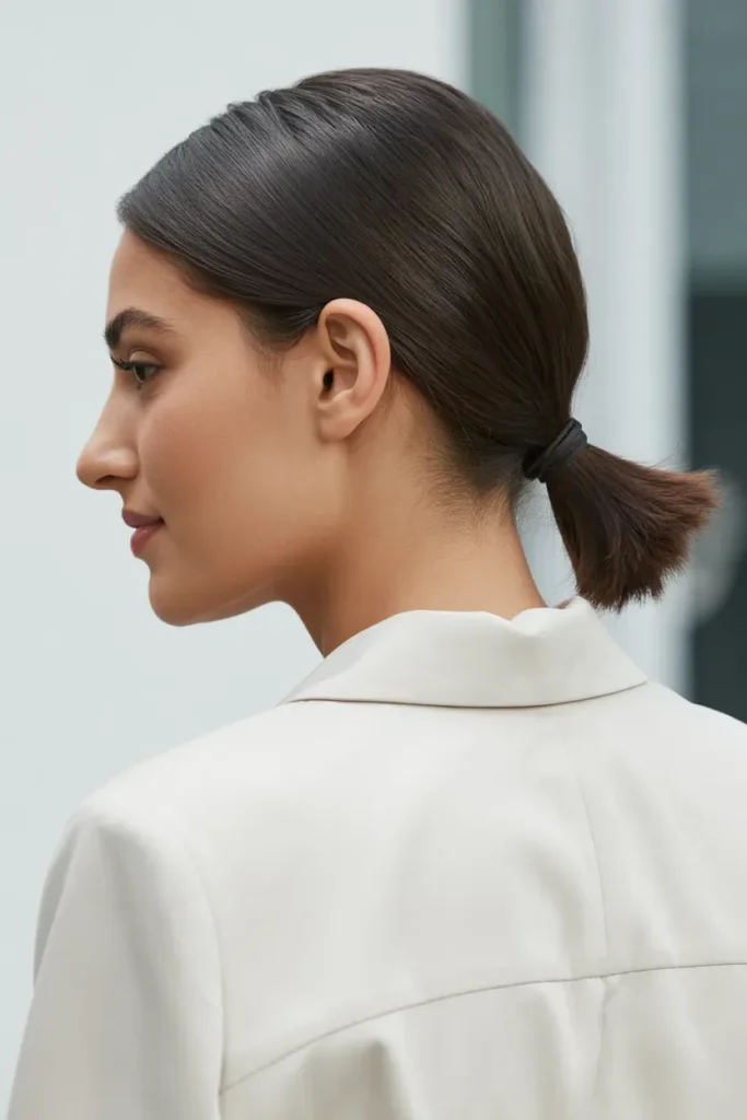 Sleek Low Ponytail