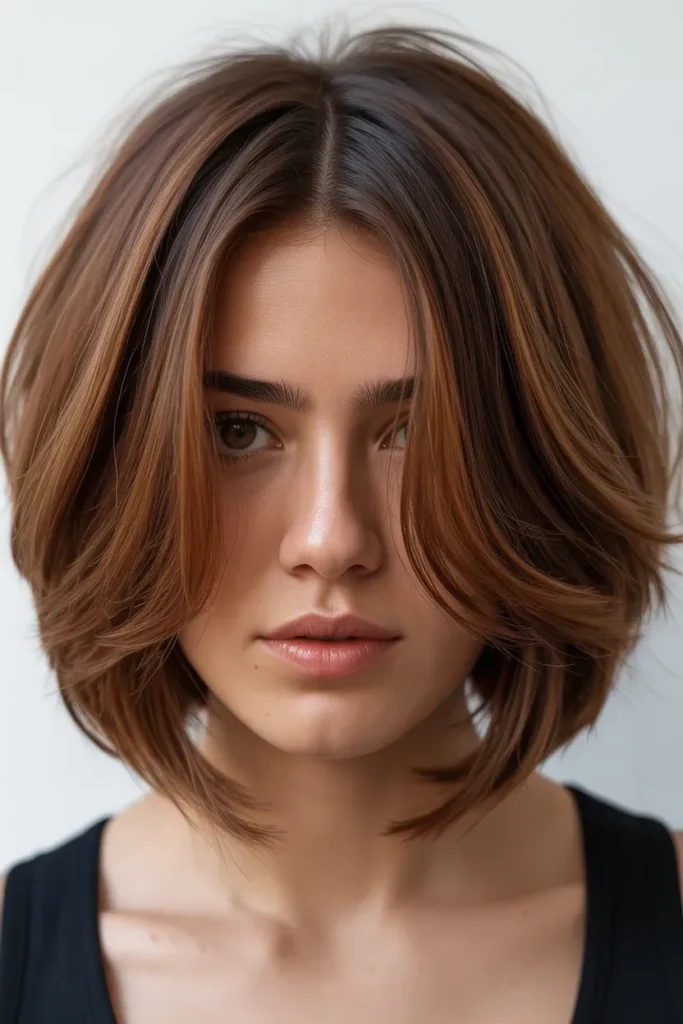 Soft Layered Undercut Bob