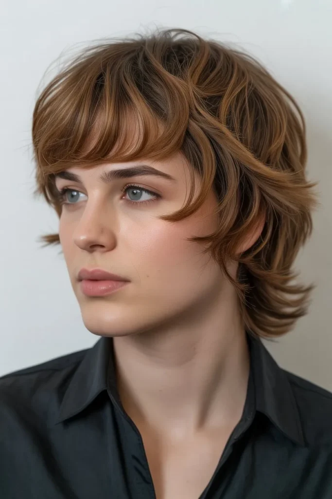 Soft Mullet for Thick Hair