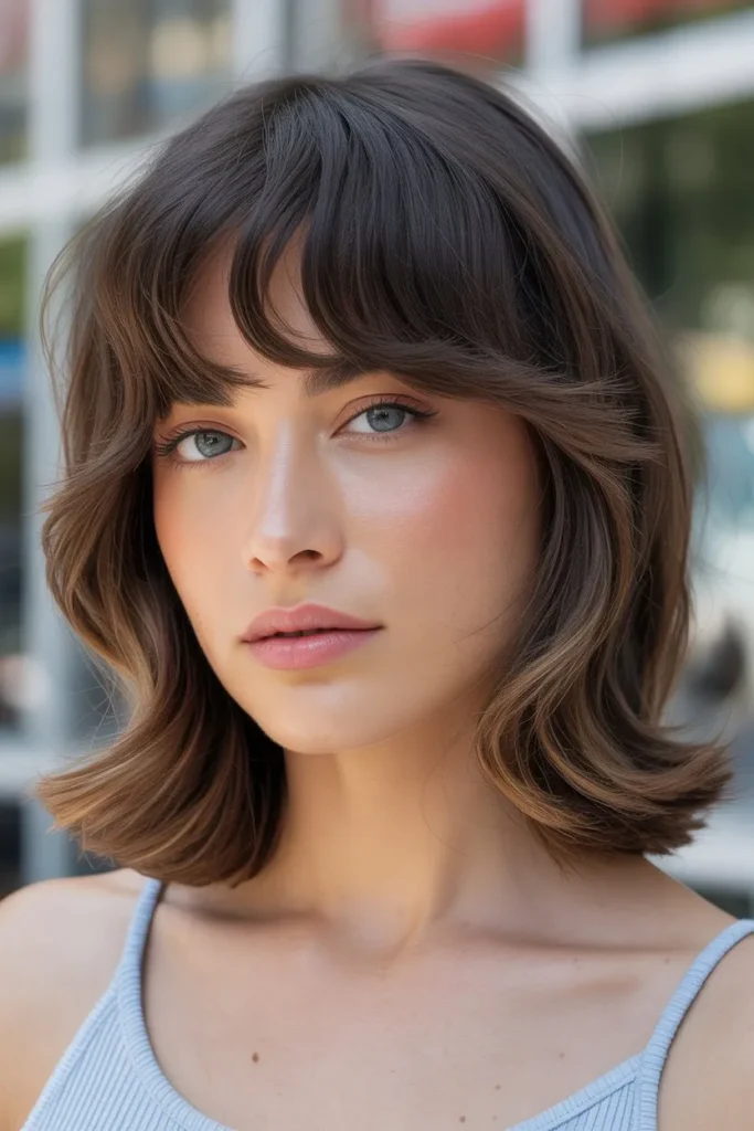 Soft Mullet with Curtain Bangs