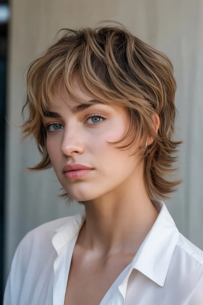 Soft Mullet with Messy Texture