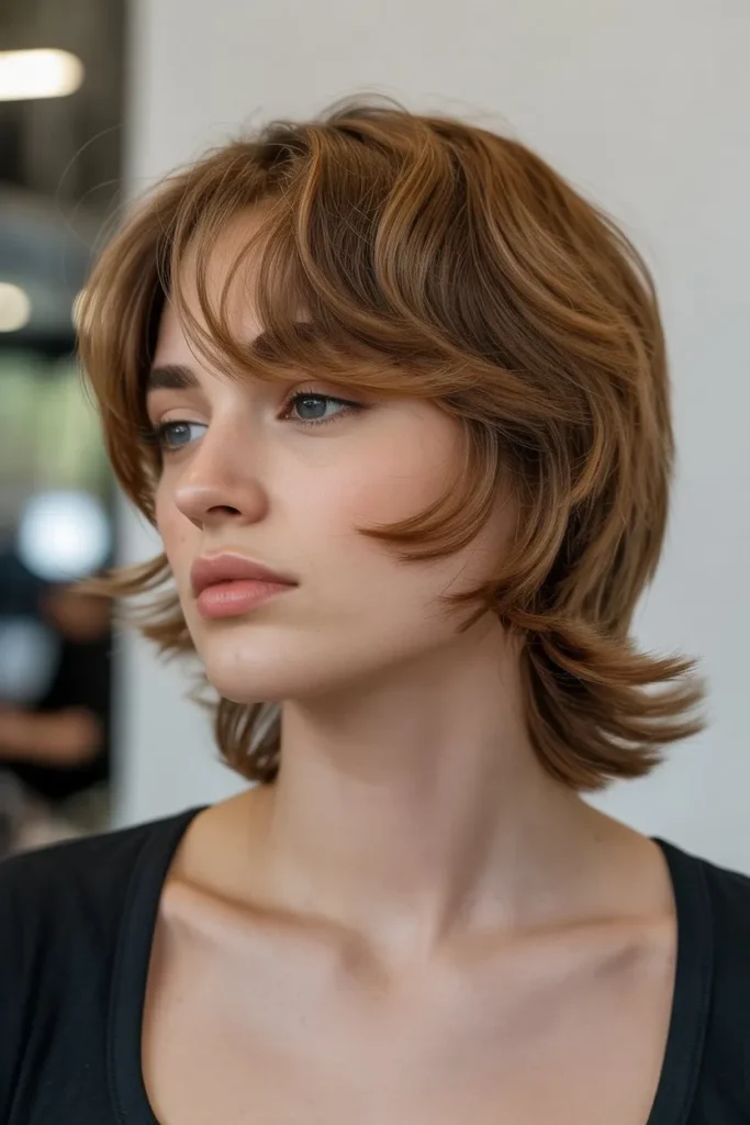 Soft Mullet with Rounded Layers