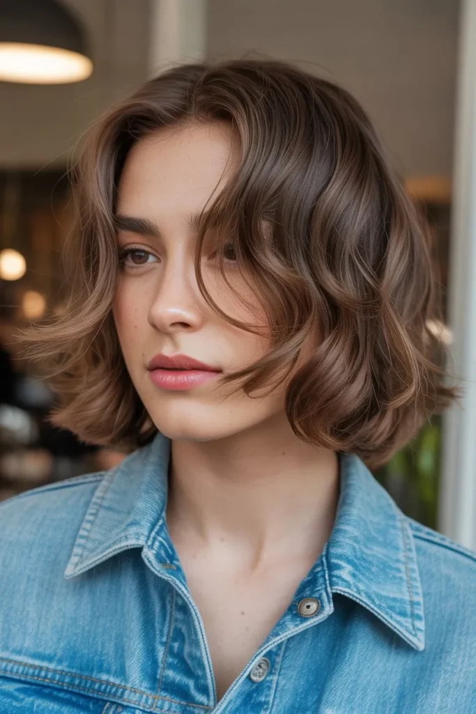 Soft Mullet with Subtle Waves