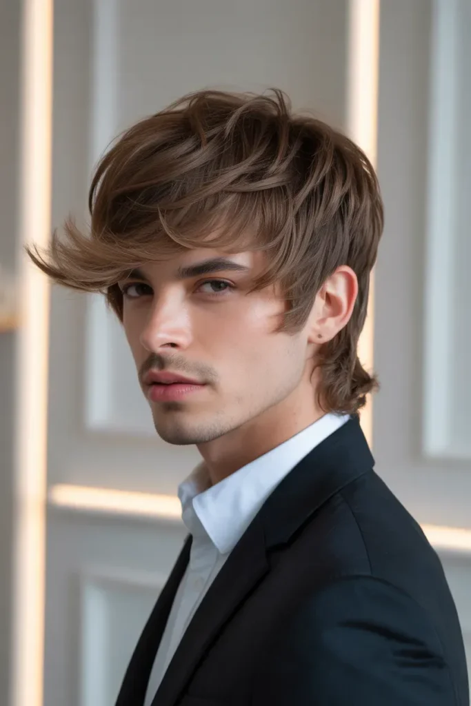 Soft Wolf Inspired Subtle Mullet